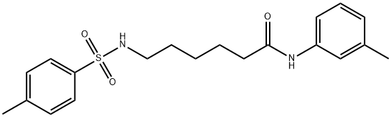 N-(3-methylphenyl)-6-{[(4-methylphenyl)sulfonyl]amino}hexanamide Structure