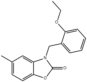 3-(2-ethoxybenzyl)-5-methyl-1,3-benzoxazol-2(3H)-one Structure