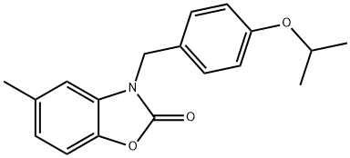 3-(4-isopropoxybenzyl)-5-methyl-1,3-benzoxazol-2(3H)-one Structure