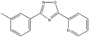 2-[3-(3-methylphenyl)-1,2,4-oxadiazol-5-yl]pyridine Structure
