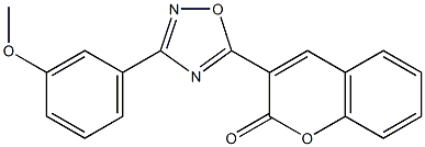 3-[3-(3-methoxyphenyl)-1,2,4-oxadiazol-5-yl]-2H-chromen-2-one Structure