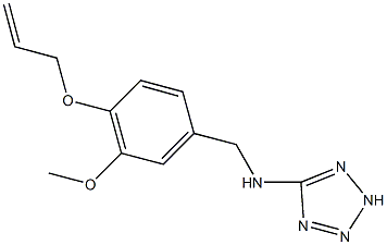 N-[4-(allyloxy)-3-methoxybenzyl]-N-(2H-tetraazol-5-yl)amine Structure