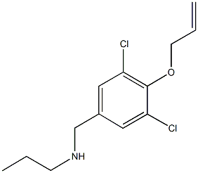 N-[4-(allyloxy)-3,5-dichlorobenzyl]-N-propylamine Structure