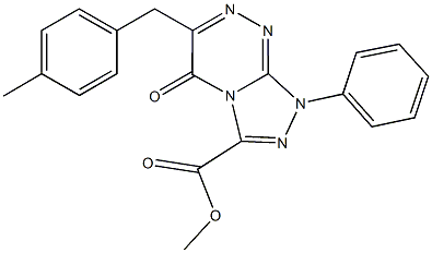 methyl 6-(4-methylbenzyl)-5-oxo-1-phenyl-1,5-dihydro[1,2,4]triazolo[3,4-c][1,2,4]triazine-3-carboxylate Structure