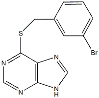 3-bromobenzyl 9H-purin-6-yl sulfide 구조식 이미지