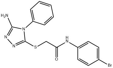 2-[(5-amino-4-phenyl-4H-1,2,4-triazol-3-yl)sulfanyl]-N-(4-bromophenyl)acetamide Structure