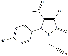 [3-acetyl-4-hydroxy-2-(4-hydroxyphenyl)-5-oxo-2,5-dihydro-1H-pyrrol-1-yl]acetonitrile 구조식 이미지