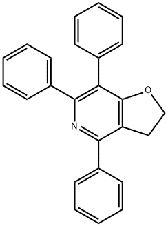 4,6,7-triphenyl-2,3-dihydrofuro[3,2-c]pyridine Structure