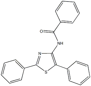 N-(2,5-diphenyl-1,3-thiazol-4-yl)benzamide 구조식 이미지