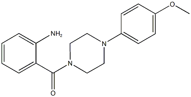 2-{[4-(4-methoxyphenyl)-1-piperazinyl]carbonyl}phenylamine Structure