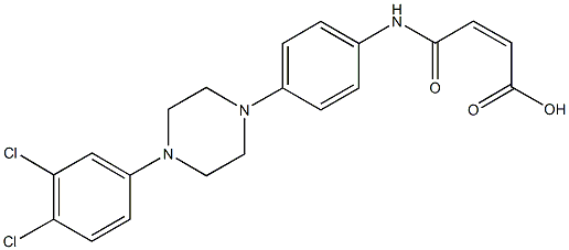 4-{4-[4-(3,4-dichlorophenyl)-1-piperazinyl]anilino}-4-oxo-2-butenoic acid 구조식 이미지