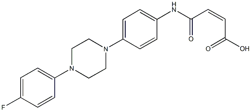 4-{4-[4-(4-fluorophenyl)-1-piperazinyl]anilino}-4-oxo-2-butenoic acid Structure