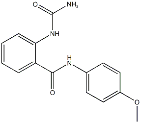 2-[(aminocarbonyl)amino]-N-(4-methoxyphenyl)benzamide 구조식 이미지