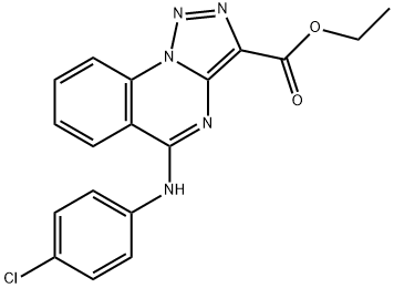 ethyl 5-(4-chloroanilino)[1,2,3]triazolo[1,5-a]quinazoline-3-carboxylate Structure