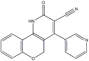 2-oxo-4-(3-pyridinyl)-1,5-dihydro-2H-chromeno[4,3-b]pyridine-3-carbonitrile 구조식 이미지