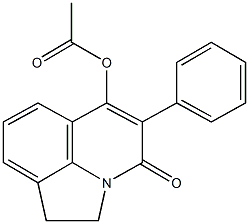 4-oxo-5-phenyl-1,2-dihydro-4H-pyrrolo[3,2,1-ij]quinolin-6-yl acetate 구조식 이미지