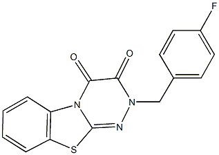 2-(4-fluorobenzyl)-2H-[1,2,4]triazino[3,4-b][1,3]benzothiazole-3,4-dione 구조식 이미지