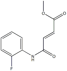 methyl 4-(2-fluoroanilino)-4-oxo-2-butenoate Structure