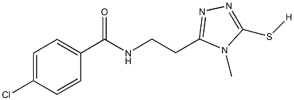 4-chloro-N-[2-(4-methyl-5-sulfanyl-4H-1,2,4-triazol-3-yl)ethyl]benzamide Structure