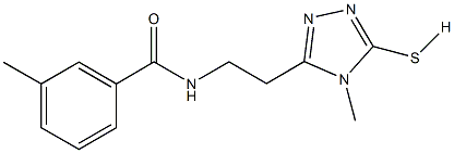 3-methyl-N-[2-(4-methyl-5-sulfanyl-4H-1,2,4-triazol-3-yl)ethyl]benzamide Structure
