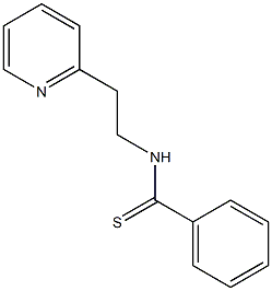 N-[2-(2-pyridinyl)ethyl]benzenecarbothioamide 구조식 이미지