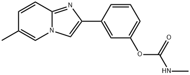 3-(6-methylimidazo[1,2-a]pyridin-2-yl)phenyl methylcarbamate 구조식 이미지