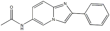 N-(2-phenylimidazo[1,2-a]pyridin-6-yl)acetamide Structure