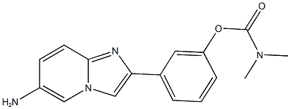 3-(6-aminoimidazo[1,2-a]pyridin-2-yl)phenyl dimethylcarbamate Structure