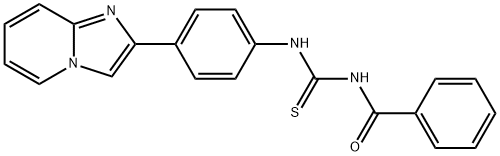 N-benzoyl-N'-(4-imidazo[1,2-a]pyridin-2-ylphenyl)thiourea 구조식 이미지