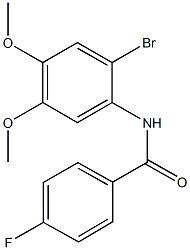 N-(2-bromo-4,5-dimethoxyphenyl)-4-fluorobenzamide Structure