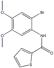 N-(2-bromo-4,5-dimethoxyphenyl)-2-thiophenecarboxamide Structure