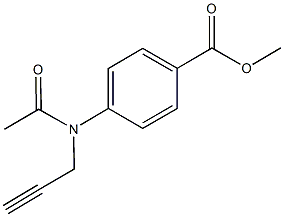 methyl 4-[acetyl(2-propynyl)amino]benzoate Structure