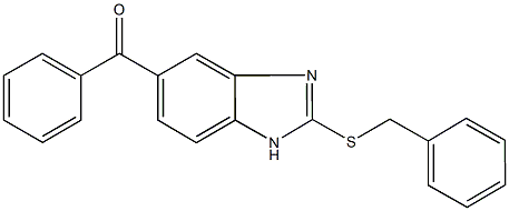 [2-(benzylsulfanyl)-1H-benzimidazol-5-yl](phenyl)methanone 구조식 이미지