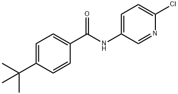 4-tert-butyl-N-(6-chloro-3-pyridinyl)benzamide 구조식 이미지