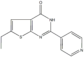 6-ethyl-2-(4-pyridinyl)thieno[2,3-d]pyrimidin-4(3H)-one 구조식 이미지