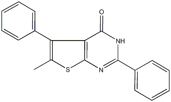 6-methyl-2,5-diphenylthieno[2,3-d]pyrimidin-4(3H)-one Structure