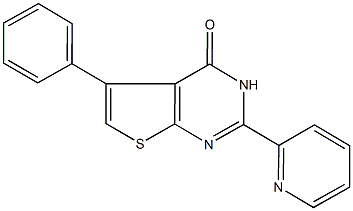 5-phenyl-2-(2-pyridinyl)thieno[2,3-d]pyrimidin-4(3H)-one 구조식 이미지