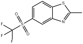 2-methyl-5-[(trifluoromethyl)sulfonyl]-1,3-benzothiazole Structure