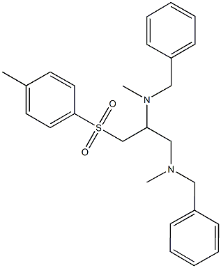 N-benzyl-N-(2-[benzyl(methyl)amino]-1-{[(4-methylphenyl)sulfonyl]methyl}ethyl)-N-methylamine 구조식 이미지