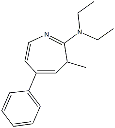 N,N-diethyl-N-(3-methyl-5-phenyl-3H-azepin-2-yl)amine 구조식 이미지