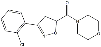 4-{[3-(2-chlorophenyl)-4,5-dihydro-5-isoxazolyl]carbonyl}morpholine Structure