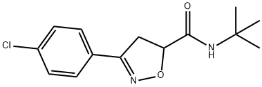 N-(tert-butyl)-3-(4-chlorophenyl)-4,5-dihydro-5-isoxazolecarboxamide Structure