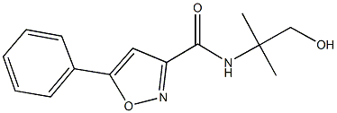 N-(2-hydroxy-1,1-dimethylethyl)-5-phenyl-3-isoxazolecarboxamide 구조식 이미지