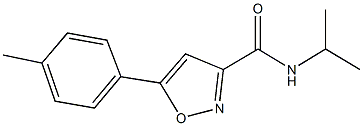 N-isopropyl-5-(4-methylphenyl)-3-isoxazolecarboxamide Structure