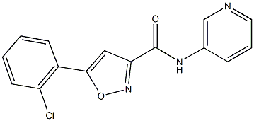 5-(2-chlorophenyl)-N-(3-pyridinyl)-3-isoxazolecarboxamide Structure