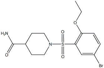 1-[(5-bromo-2-ethoxyphenyl)sulfonyl]-4-piperidinecarboxamide 구조식 이미지