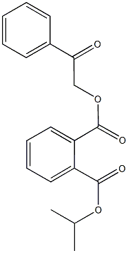 1-isopropyl 2-(2-oxo-2-phenylethyl) phthalate Structure