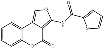 N-(4-oxo-4H-thieno[3,4-c]chromen-3-yl)-2-thiophenecarboxamide 구조식 이미지