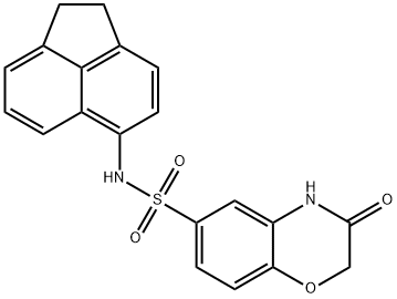 N-(1,2-dihydro-5-acenaphthylenyl)-3-oxo-3,4-dihydro-2H-1,4-benzoxazine-6-sulfonamide Structure