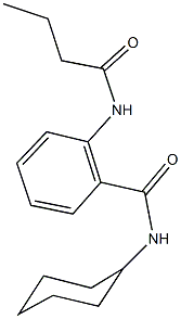 2-(butyrylamino)-N-cyclohexylbenzamide Structure